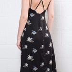 Honey Punch Ruffle Shoulder Cross Strap Floral Dress Photo 3