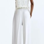 ZARA nwt wide straight leg high waisted men’s style pleated pants Photo 6