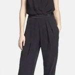 Halston Heritage  Black Silk Jumpsuit Size 2 Photo 0