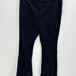 Blue Blush Black Denim Stretch Flare Leg Pants Elastic Waist Wide Leg Large Photo 0