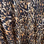 Leopard Print High Low Tunic Dress Medium Oversized Button Down Animal Print Top Brown Photo 6