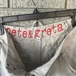 Johnny Was Pete and Greta  Shorts Womens 6 Linen Gray Bermuda Lightweight Photo 3