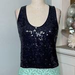 J.Crew Sequin Colorblock Tank Top Blue Green Sleeveless Style XS Photo 2