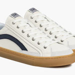 Nothing New Women’s Saga One Navy and White Sneakers with Tan Sole Size 9 Photo 0