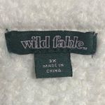 Wild Fable Off White NWT size 3X super cute off the shoulder Sherpa mini dress vry stretch Photo 3