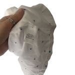 Croft & Barrow  Women's Plus Size 3X Swiss Dot‎ White Blue Blouse Photo 5