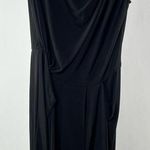 Costello Tagliapietra Asymmetric Draped Mini Dress‎ in Black Size 6 Photo 0