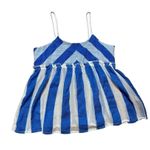 Lemlem bright blue and white striped tank sz Small Photo 0