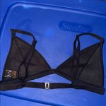 Triangl medium Black and White Mesh Bralette Photo 4