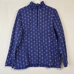Lands' End Lands’ End Women’s Classic Fleece Half Zip Pullover Sweater Navy Blue XL NWOT Photo 0