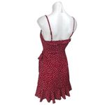 Princess Polly Red White Polka Dot Ruffle Wrap Cami Camisole A Line Mini Dress 4 Photo 1