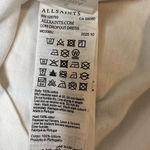 ALLSAINTS  Coni Dropout Shirt Dress Sleeveless Shoulder Pads Cotton Small White Photo 8