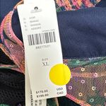 Anthropologie  Maeve Navy Pink midi Dress size XL Photo 8