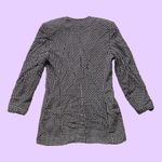 Vintage 90s Gianni Sport black & white checkered long fitted blazer 🔥 Size 6 Photo 2