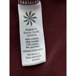 Athleta  Maroon Dress Fitted Full Zip Mock Neck Activewear Athleisure‎ Womens Photo 2