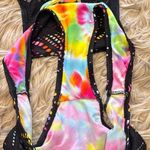 OP rainbow eyelet swimsuit size medium Photo 3