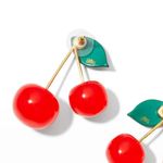 Lele Sadoughi NWOT  Cherry Post Earring Photo 1
