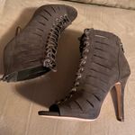 Forever 21  Peep Toe Ankle Booties | Dark Green Stiletto Heels (Sz 7) ✨ Photo 6