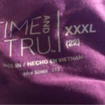 Time And Tru Womens Tank Top Size XXXL 22 Relaxed Fit Sleeveless Orchid New Photo 4