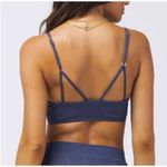 l*space L* Siren Bikini Top in Slate Blue/Gray Size Large NWT Wired V Photo 1