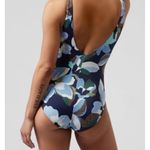 Athleta  Swimsuit Seychelles One Piece Hero Bloom Dress Blue Women's XL Photo 1