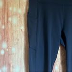 Fabletics Deep Navy Blue Oasis PureLuxe High-Waisted Legging 7/8 Length Photo 4