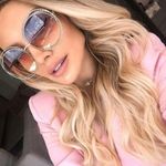 Chloé 💕CHLOE💕 Carlina Twist Round Sunglasses ~ Gold Rainbow Gradient New in Box Photo 2