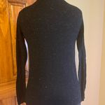 ❤️ Whistles Fine Knit Sparkly Shimmer Sweater witn Embroidered Etoiles Detail Black Size 2 Photo 2