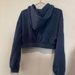 For Love & Lemons blue cropped hoodie. Size Medium Photo 11