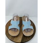 Spenco Womens Kholo Slide Comfort Sandal Blue Gingham Size 11 Total Support Photo 3