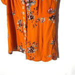 Free People  Close to You Floral Burnt Orange Blouse Size Small Photo 2