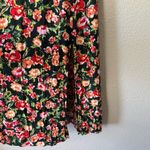 Leith  Nordstrom Green & Pink Floral Midi Dress Size Small Photo 3
