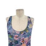 Peruvian Connection Poppy Maxi Dress Floral Print Sleeveless Blue Size Small Photo 3