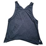 Free People  Movement Womens Tank Top Size Small Gray Criss Cross Loose Fit EUC Photo 4