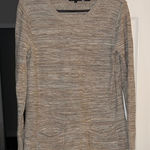 Jeanne pierre  Cream and Gray Sweater Photo 0