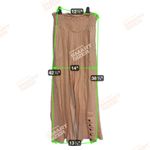 Free People FP Beach Smocked Wide Leg Pants XS Tan Buttons Photo 3