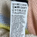 Billabong Size Large Seeing Stripes Sweater Pastel Colorblock Beachy Boho Hippie Photo 8