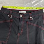 Aphrodite  size 1 Black Cargo Pants Red Stitching grommets gothic Photo 5