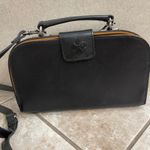 Patricia Nash Crossbody Bag Leather Satchel Top Handle Handbag Black trace EUC Photo 1