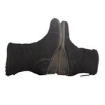 Aerosoles  Women's Sz 11 Suede Mid Calf Boots Black Wedge Faux Fur Lined Zip Back Photo 7