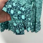 Vineyard Vines  Sea Floral Print Tiered Top Blouse Size XS Long Sleeve Photo 6