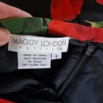 Maggy London Petites Black and Red Floral Top and Skirt Size 6 Photo 5