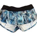 Lululemon  Athletic Speed Up LR Shorts Lined 2.5” Blue Multi Women's Size 6 Photo 2