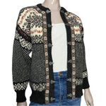 Dale of Norway M Black Red white Classic Fair Isle Wool Knit Clasp Ski Sweater Size M Photo 1