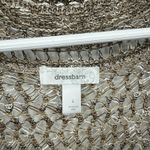 Dressbarn Brown Multi Open Crochet Knit Cardigan 3/4 Sleeve Size Large Boho Photo 3