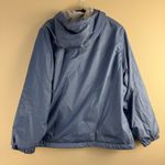 Calvin Klein  Women's Fleece Lined Blue Windbreaker XL Full Zip Hooded Jacket EUC Photo 5