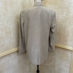 & Other Stories & Other Stories Relaxed Long Silk Blazer Beige Natural Fibers US 12 Old money Photo 14