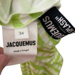 Jacquemus Nodi Gingham Cutout Midi Dress Size 2 Light Green Stretch Photo 15