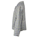 Christopher & Banks  Plaid Jacket Size L Large Stretch Lightweight Black White Go Photo 1