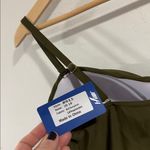 Green Ruched Swimsuit Hilor modest swim dress skirt pin up tummy control NEW Size 18 Photo 3